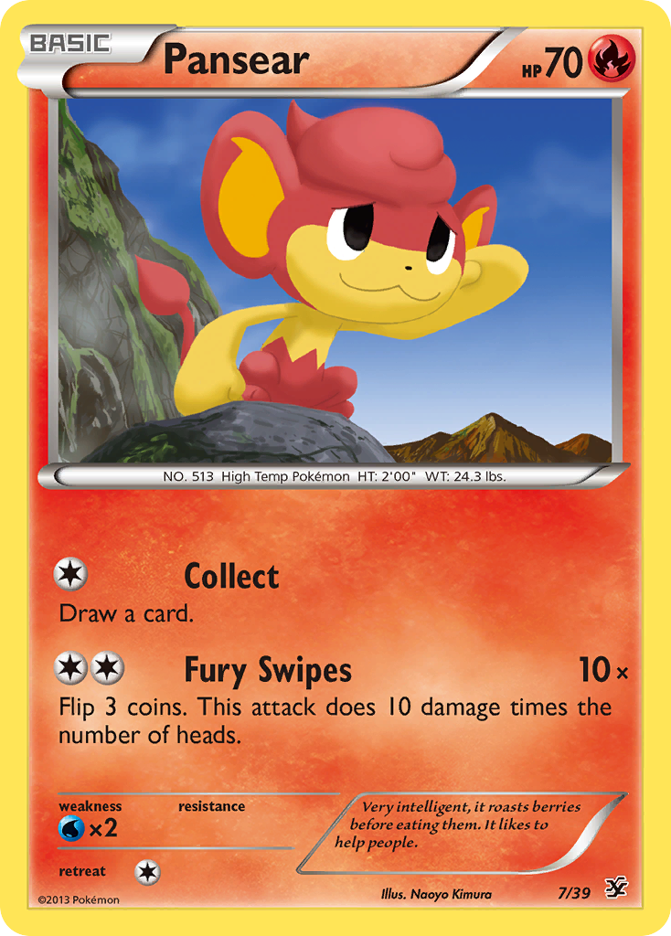 Pansear (7/39) - Kalos Starter Set Pokémon Card