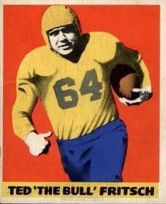 Ted 'The Bull' Fritsch 1948 Leaf Football #35 Sports Card