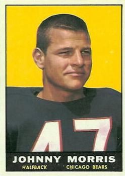 Johnny Morris 1961 Topps #11 Sports Card