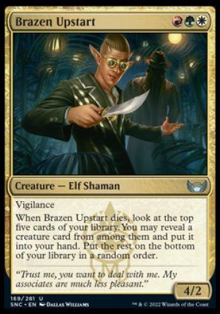 Brazen Upstart (Streets of New Capenna) Trading Card