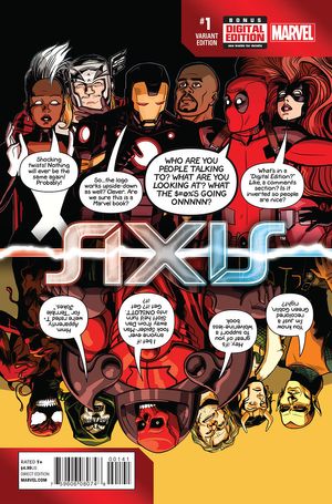 Avengers And X-men Axis #1 (Deadpool Party Variant)