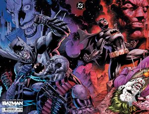 Batman #158 (Cvr R Inc 1:1000 Jim Lee & Scott Williams Connected Wraparound Card Stock Variant Signed By Jeph Loeb & Jim Lee)