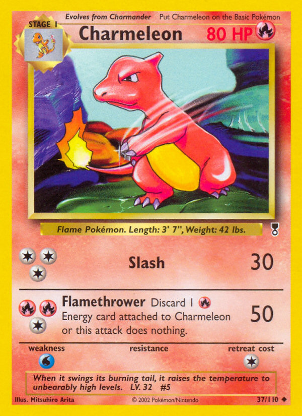 Charmeleon (37/110) - Legendary Collection Pokémon Card