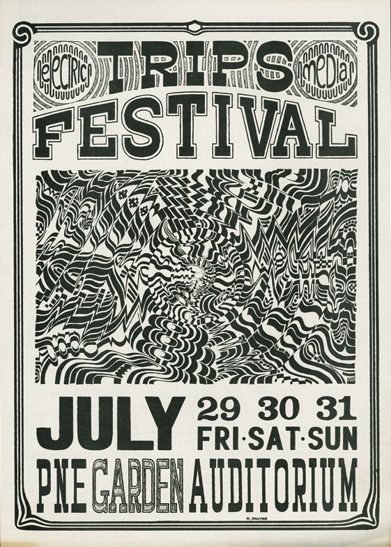 AOR-250-A Trips Festival 1966 Concert Poster