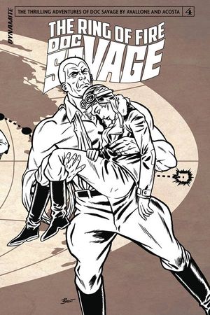 Doc Savage Ring Of Fire #4 (Cover C 10 Copy B&w Cover)