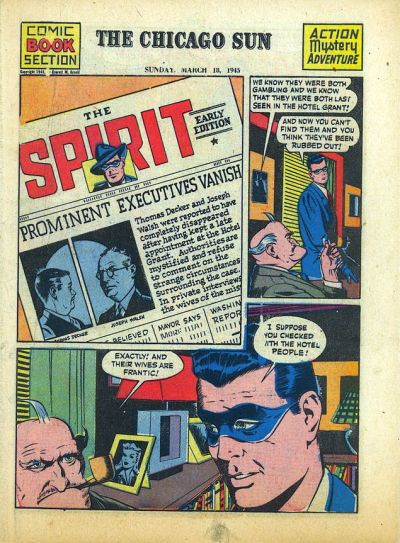 Spirit Section #3/18/1945 Comic