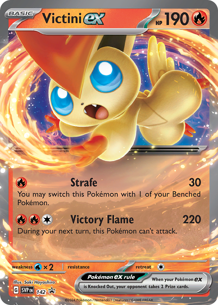 Victini ex (142/150) - Scarlet & Violet Black Star Promos Pokémon Card