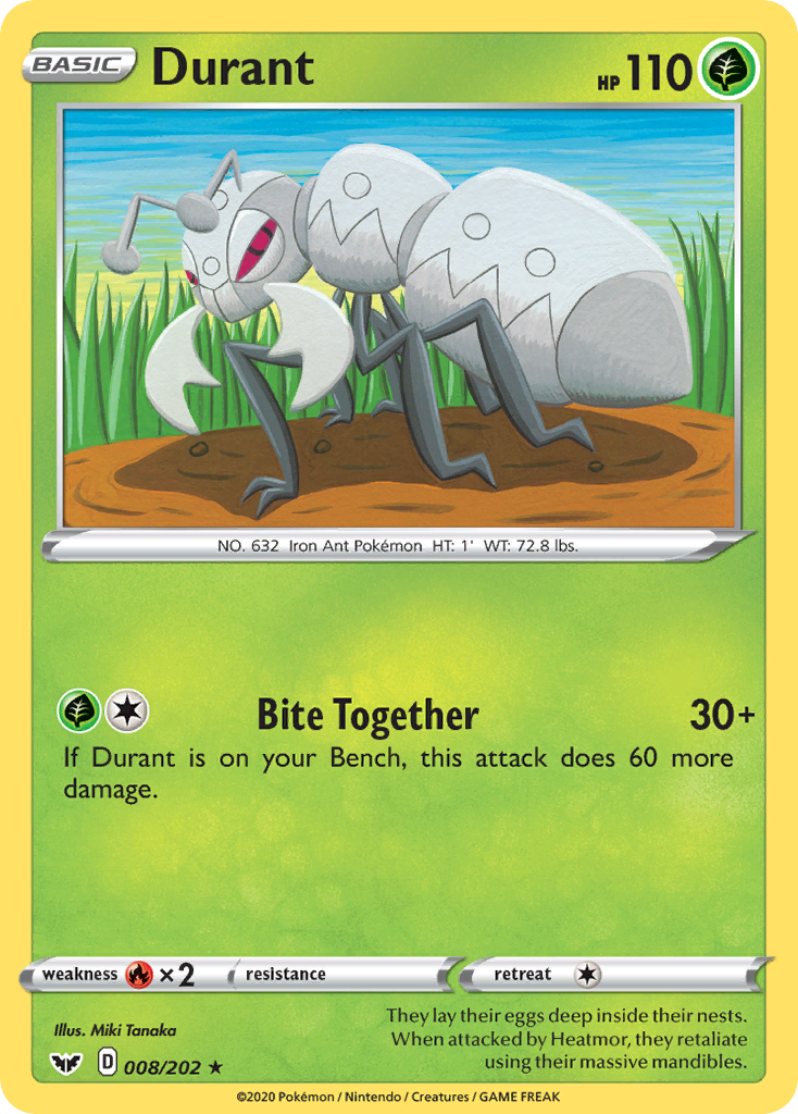 Durant (8/202) - Sword & Shield Pokémon Card