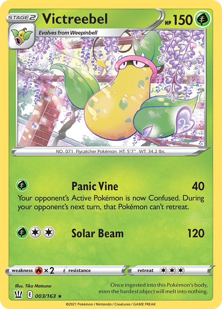 Victreebel (3/163) - Battle Styles Pokémon Card