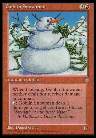 Goblin Snowman (Ice Age) Trading Card