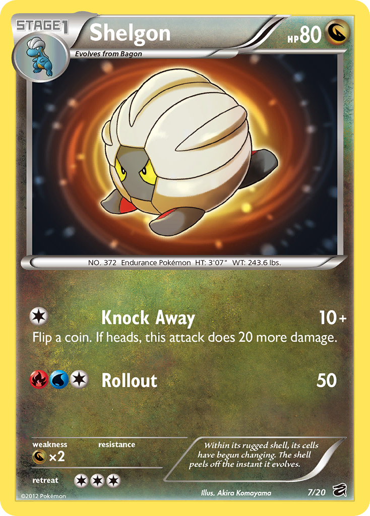 Shelgon (7/20) - Dragon Vault Pokémon Card