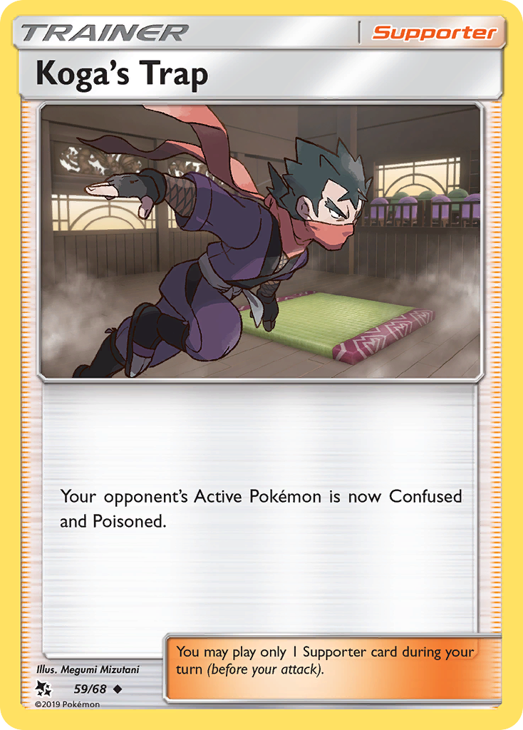 Koga's Trap (Trainer: Supporter) (59/68) - Hidden Fates Pokémon Card