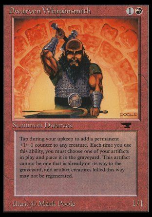 Dwarven Weaponsmith (Antiquities) Trading Card