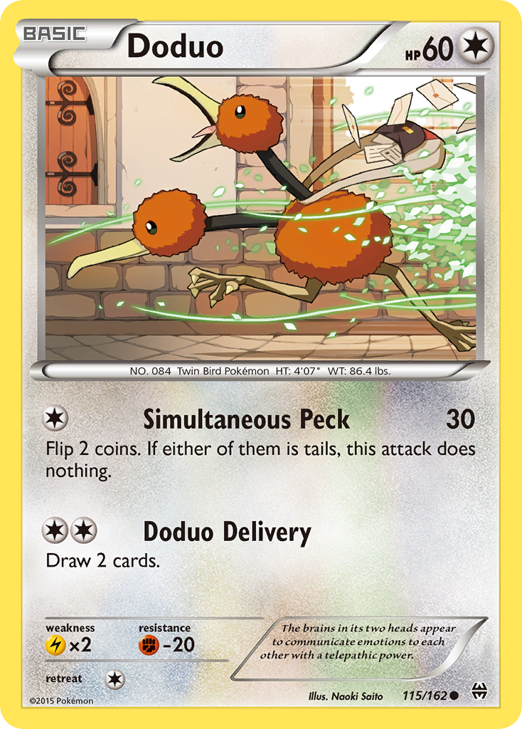 Doduo (115/162) - BREAKthrough Pokémon Card