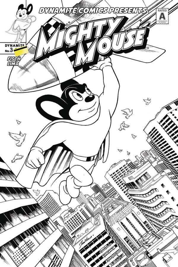 Mighty Mouse #3 (Cover C 10 Copy Lima B&w Cover)