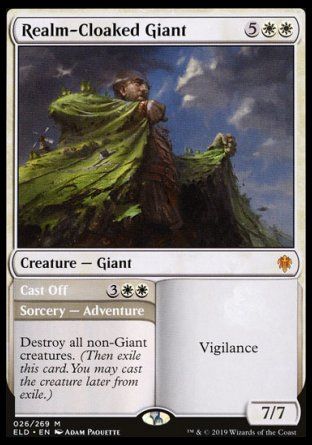 Realm-Cloaked Giant (Throne of Eldraine) Trading Card