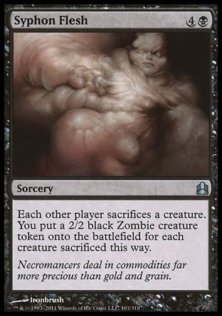 Syphon Flesh (MTG Commander) Trading Card