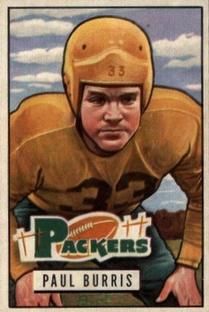 Paul Burris 1951 Bowman #89 Sports Card