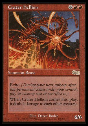 Crater Hellion (Urza's Saga) Trading Card