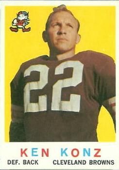 Ken Konz 1959 Topps #54 Sports Card