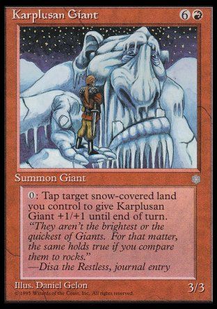 Karplusan Giant (Ice Age) Trading Card