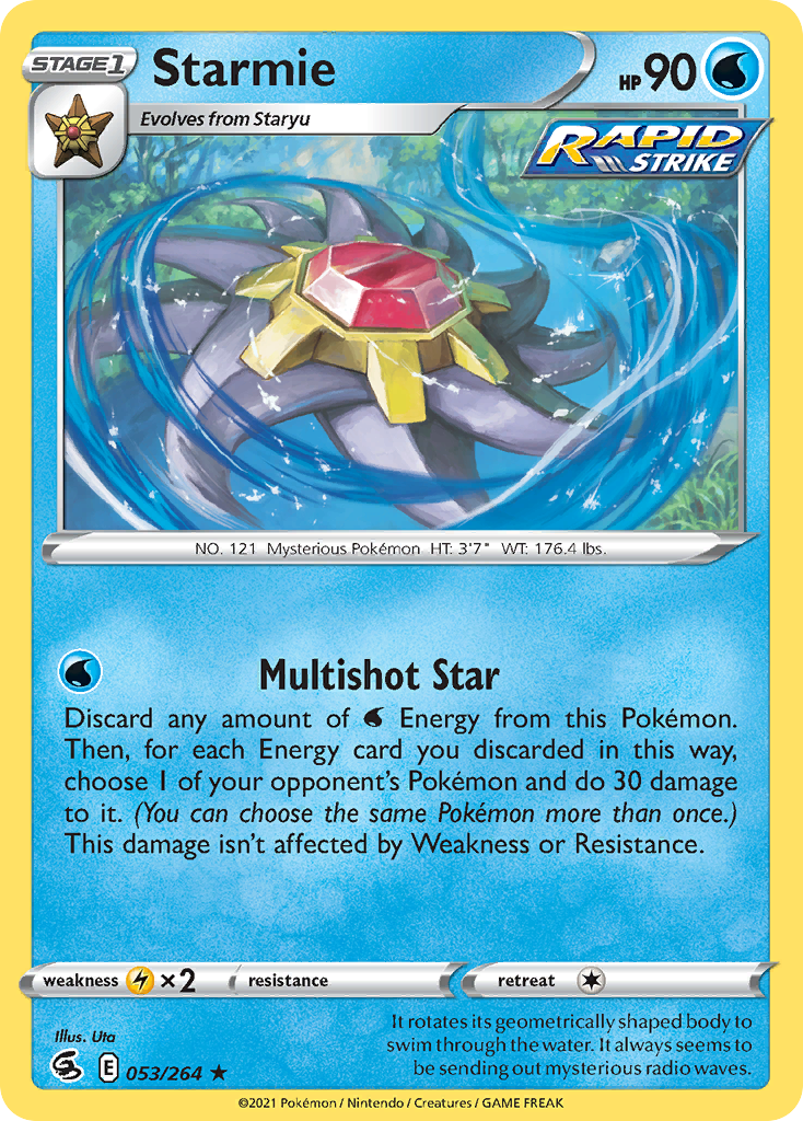 Starmie (53/264) - Fusion Strike Pokémon Card