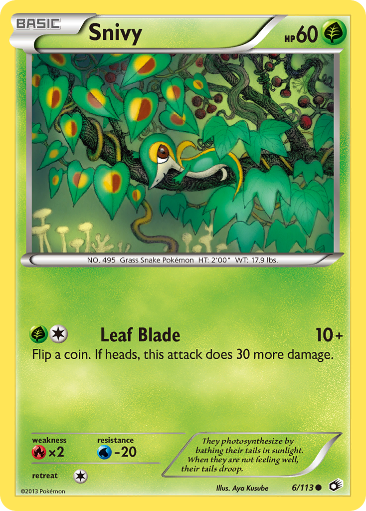 Snivy (6/113) - Legendary Treasures Pokémon Card