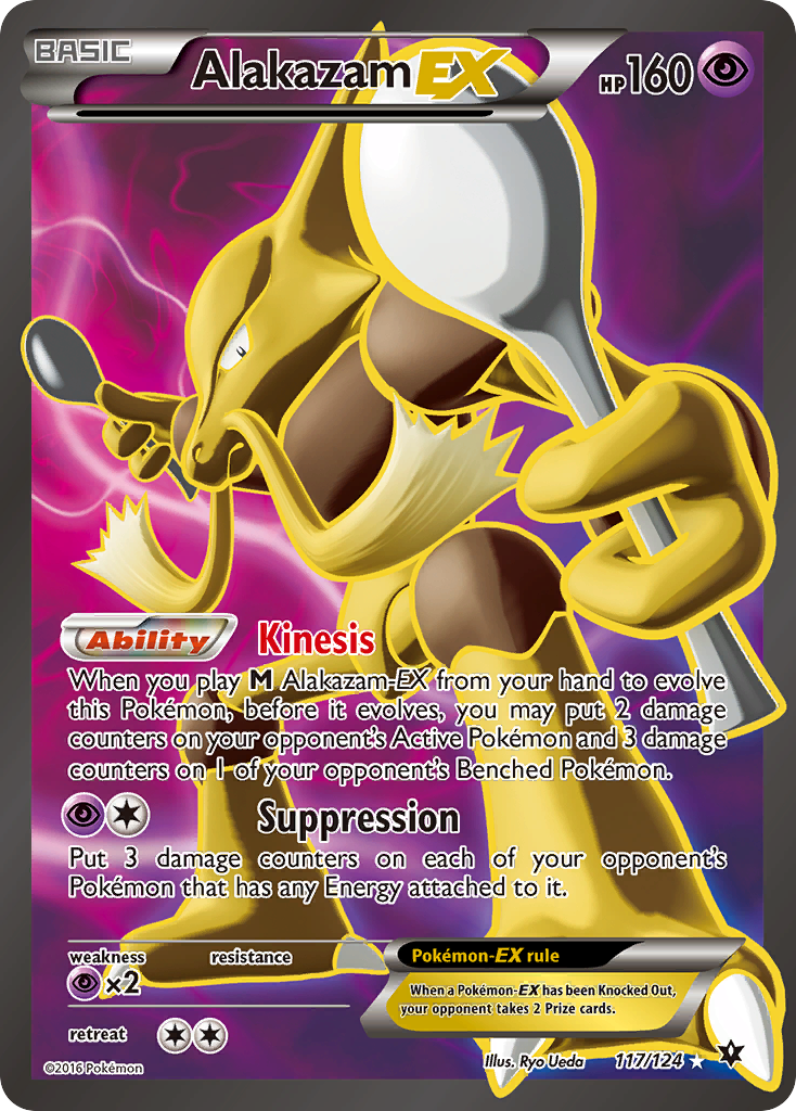 Alakazam EX (117/124) - Fates Collide Pokémon Card