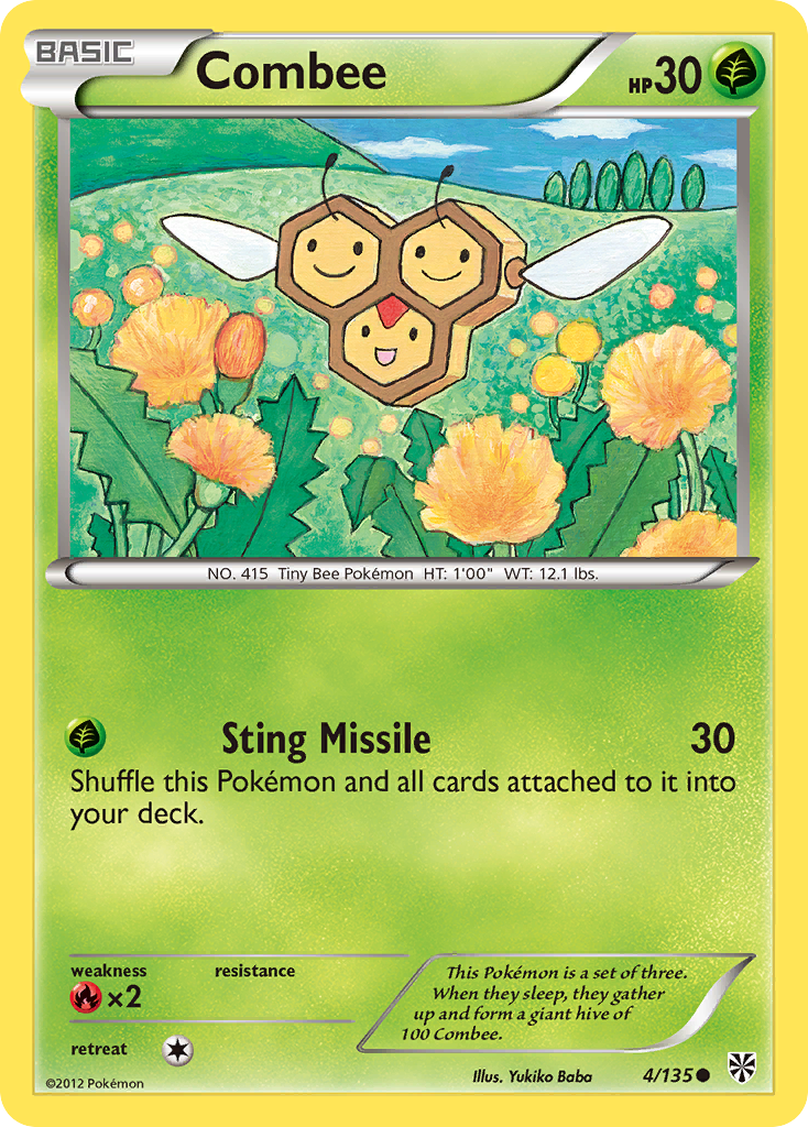 Combee (4/135) - Plasma Storm Pokémon Card