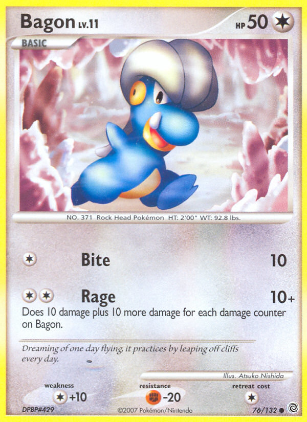 Bagon (76/132) - Secret Wonders Pokémon Card