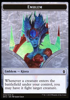 Emblem Kiora, Master of the Depths (Battle for Zendikar)