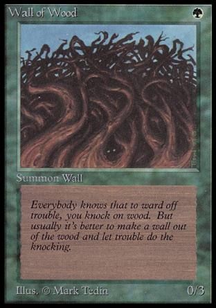 Wall of Wood (Beta) Trading Card