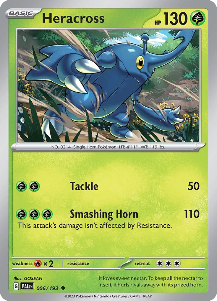 Heracross (6/193) - Paldea Evolved Pokémon Card