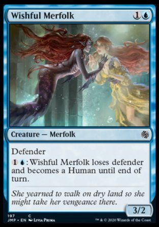 Wishful Merfolk (Jumpstart) Trading Card