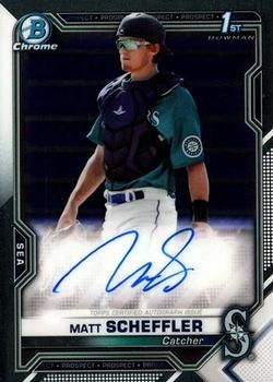 Matt Scheffler 2021 Bowman Chrome - Prospect Autographs Baseball #CPA-MSC Sports Card