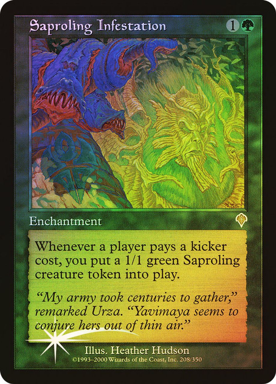 Saproling Infestation (Invasion - Foil) Trading Card