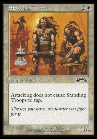 Standing Troops (Exodus) Trading Card