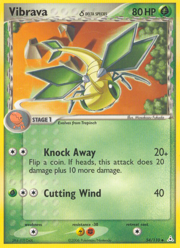 Vibrava δ (54/110) - Holon Phantoms Pokémon Card