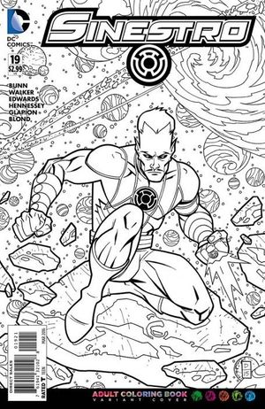 Sinestro #19 (Adult Coloring Book Variant Cover)