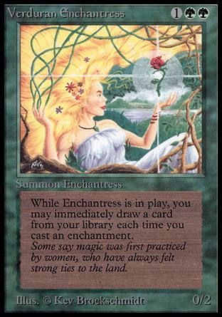 Verduran Enchantress (Alpha) Trading Card