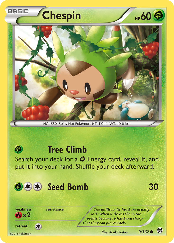 Chespin (9/162) - BREAKthrough Pokémon Card