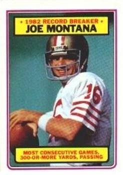 Joe Montana 1983 Topps #4 Sports Card