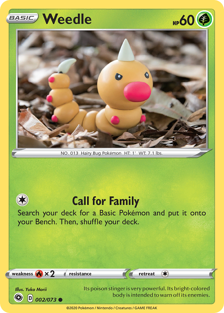 Weedle (2/73) - Champion's Path Pokémon Card