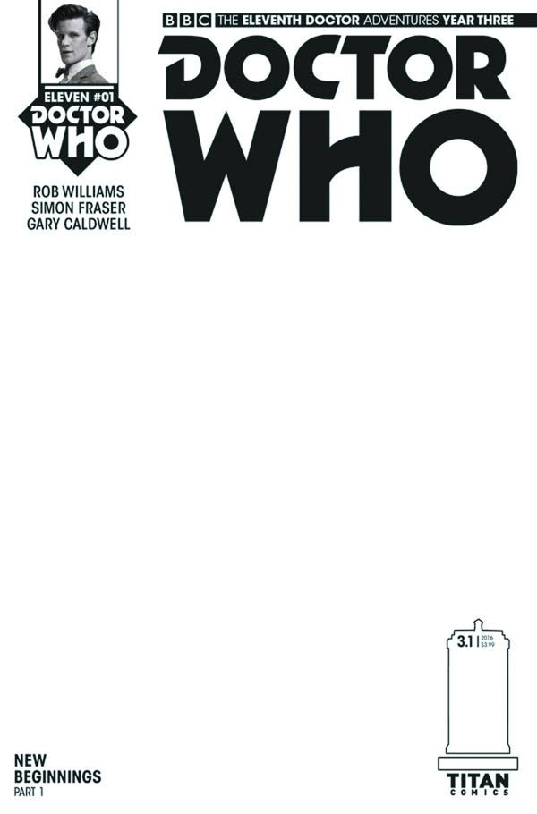 Doctor Who 11th Year Three #1 (Blank Sketch Variant)