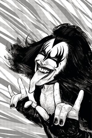 KISS: The Demon #1 (Black & White Incentive)