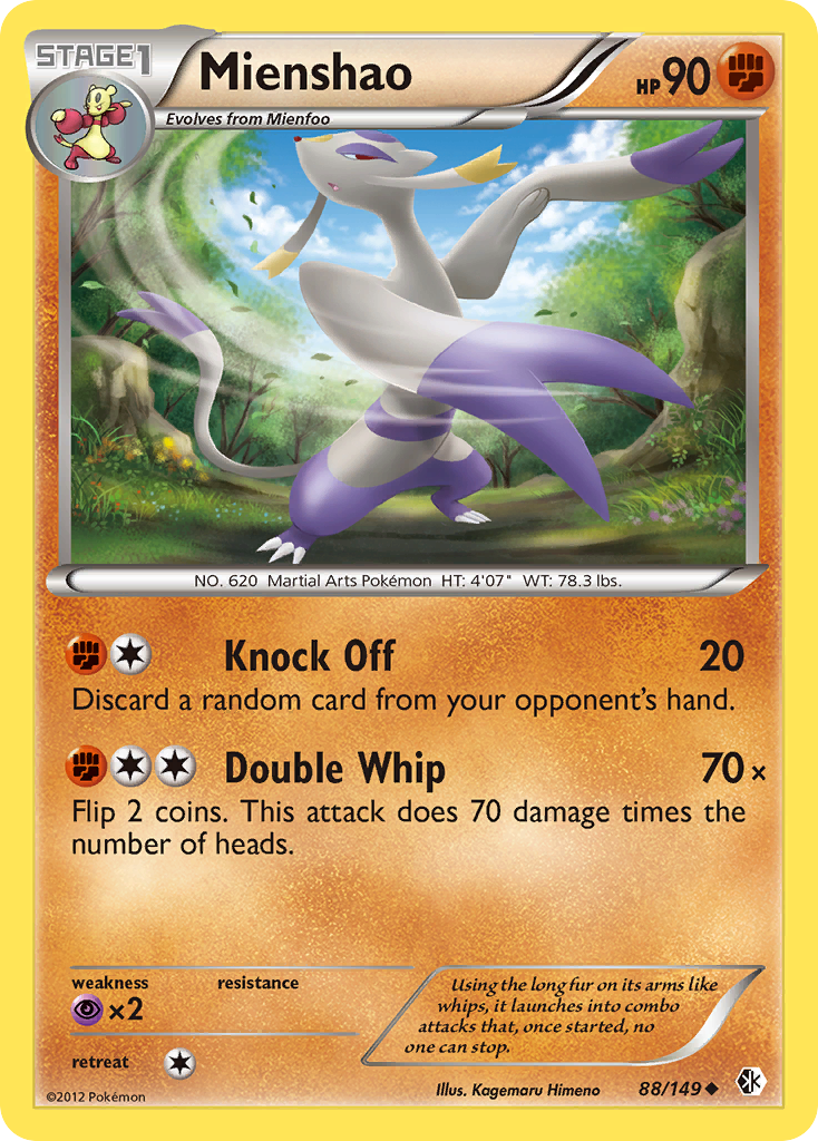 Mienshao (88/149) - Boundaries Crossed Pokémon Card