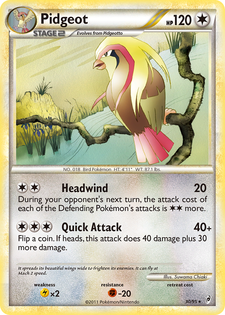 Pidgeot (30/95) - Call of Legends Pokémon Card