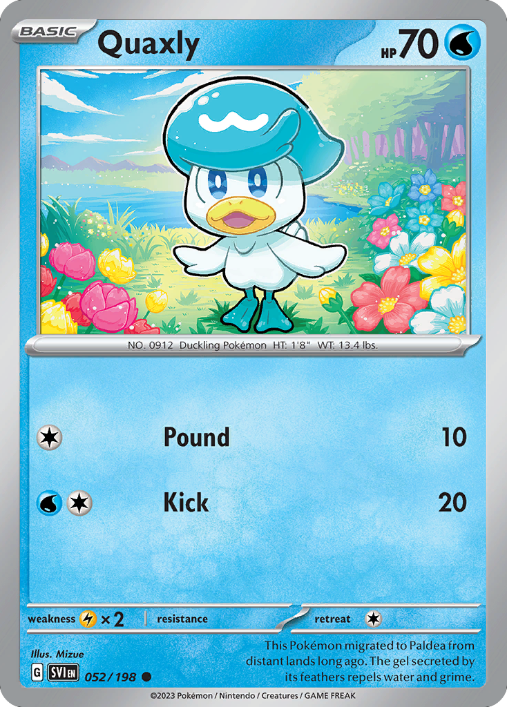 Quaxly (52/198) - Scarlet & Violet Pokémon Card