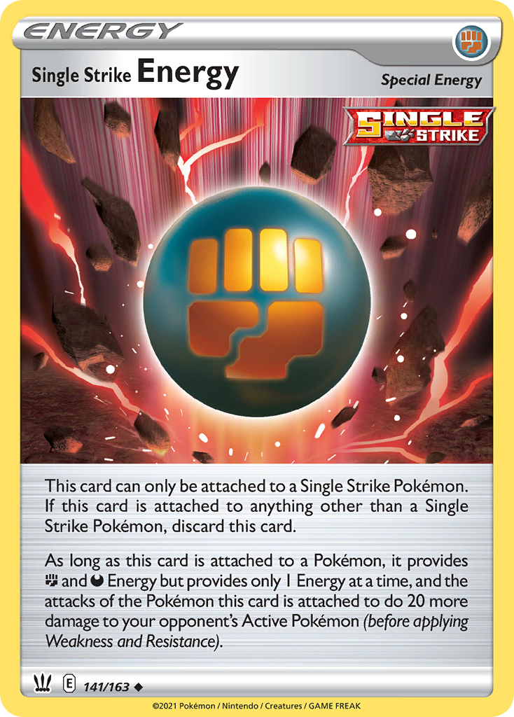 Single Strike Energy (141/163) - Battle Styles Pokémon Card