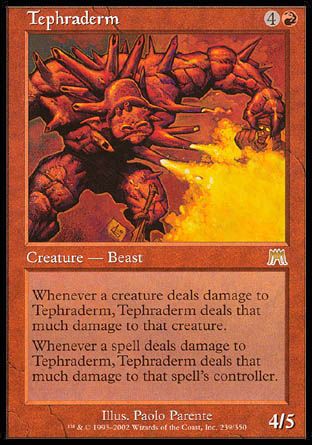 Tephraderm (Onslaught) Trading Card